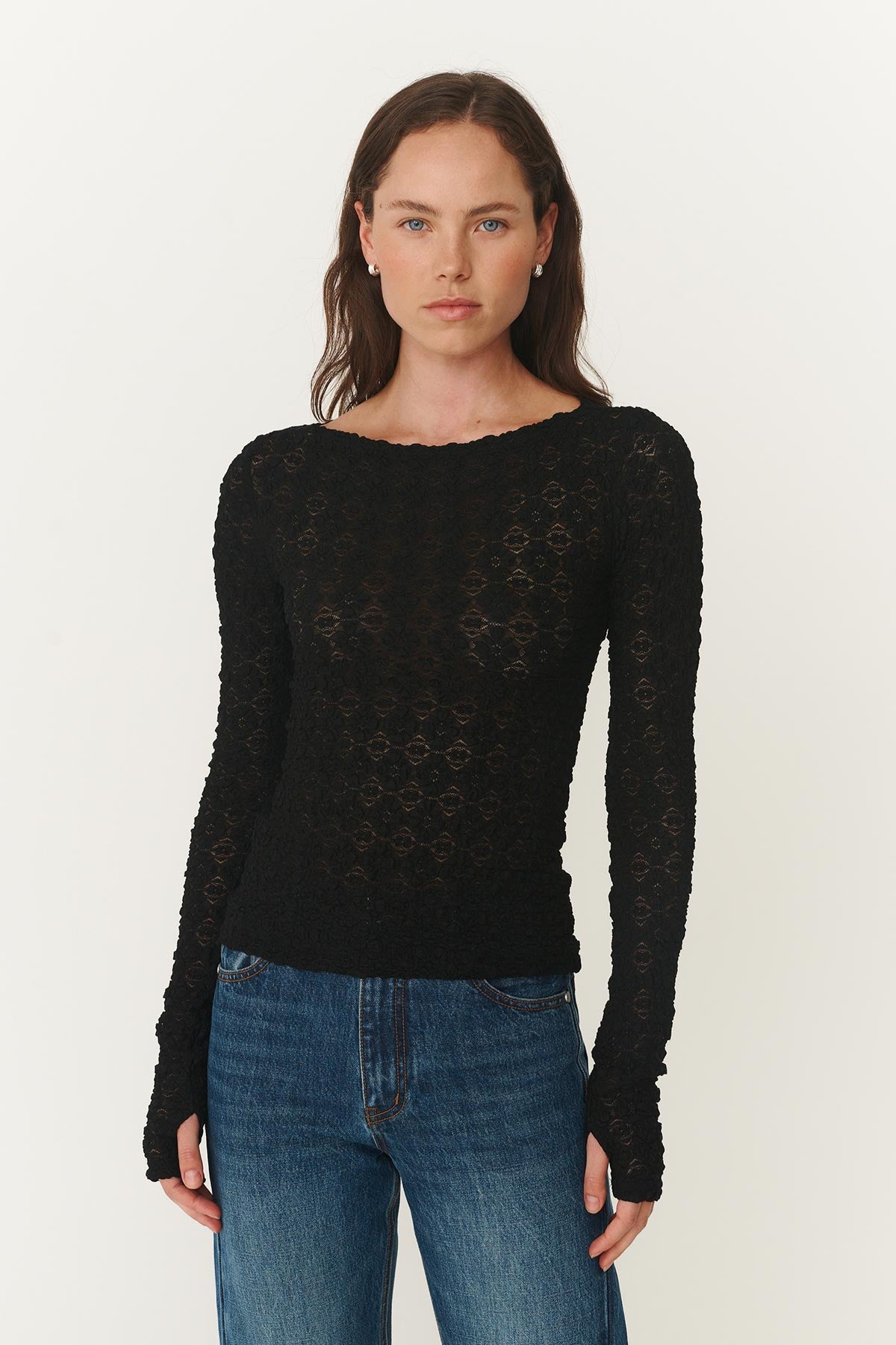 Samantha Clover Lace Top - Noir Rowie