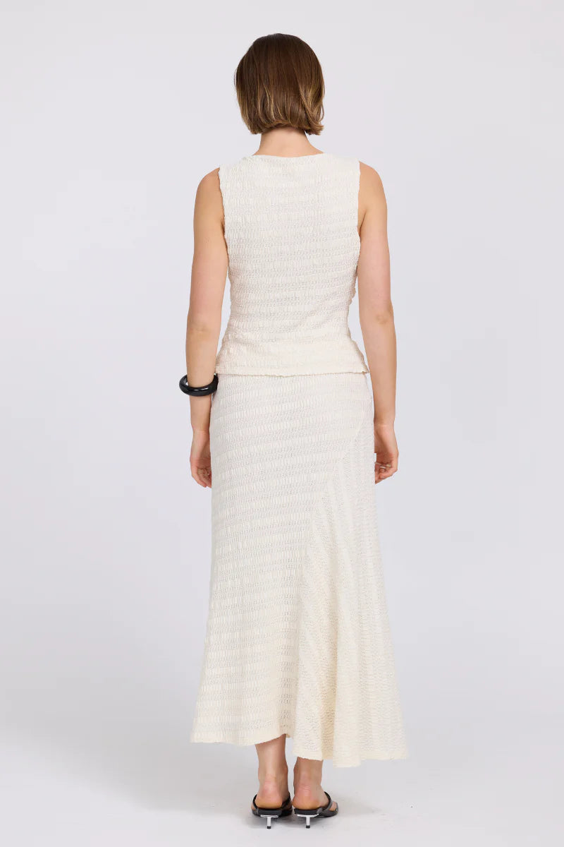 Sonoma Skirt - Cream Sovere at cloth in brick 04