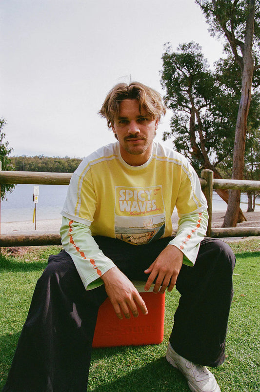 Spicy Waves Long Sleeve Tee Spicy Dugong