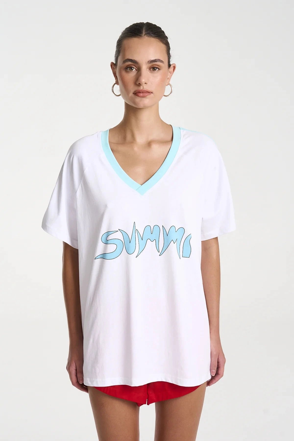 Summi Tee - White/Aqua Summi Summi