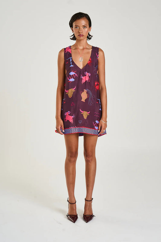 V-Neck Shift Dress - Zodiac Summi Summi