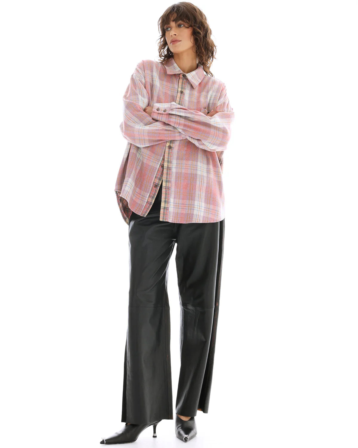 Reversible Check Flannel Shirt - Pink The Tales