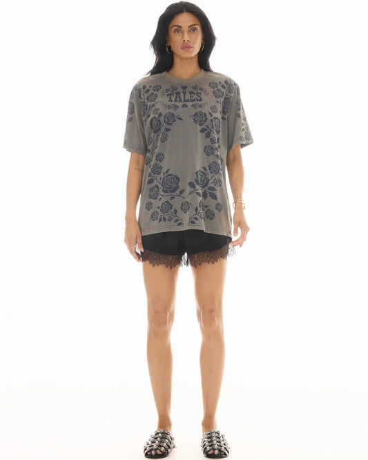 Distorted Black Rose Tee The Tales