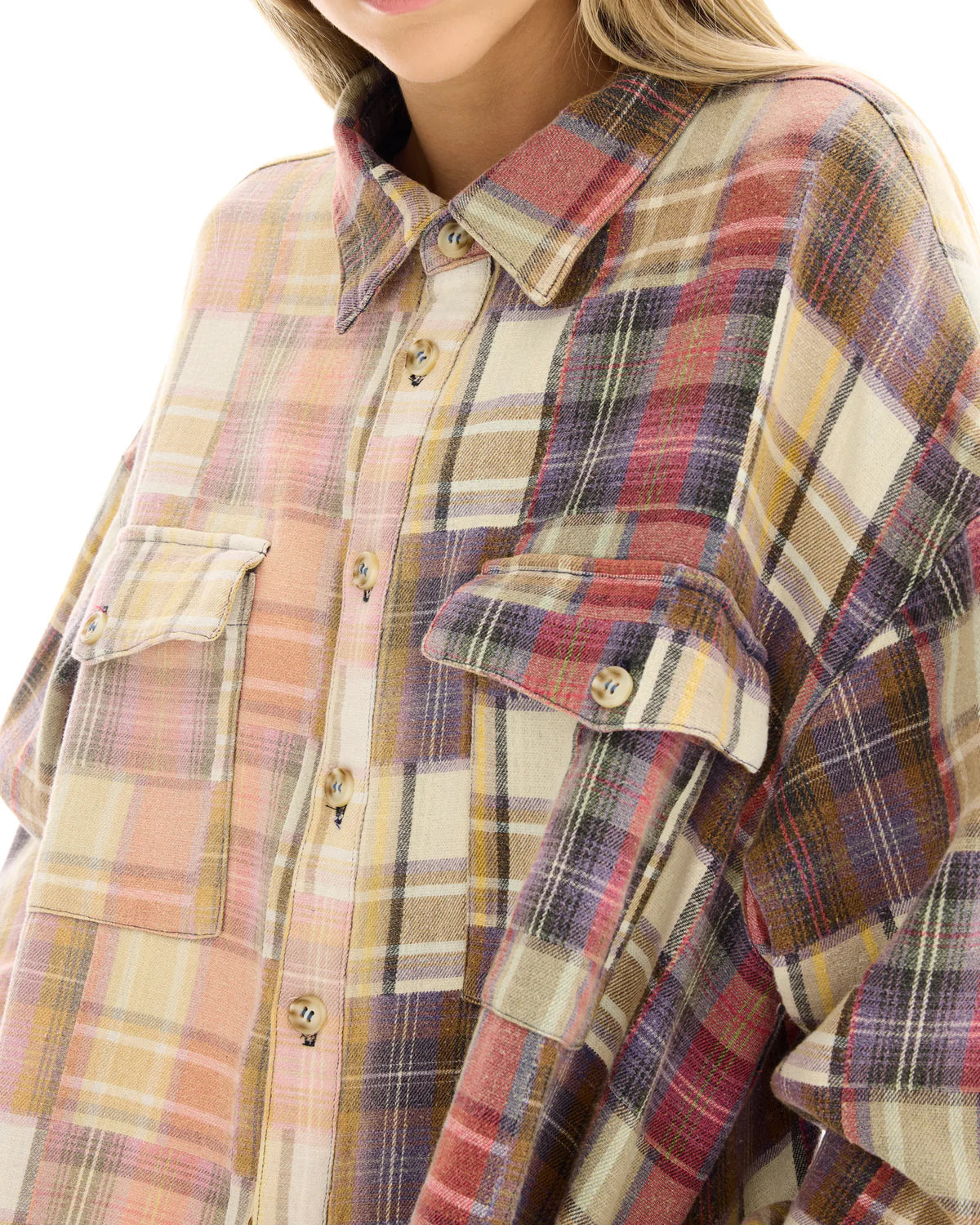 Patchwork Blanket Over Shirt The Tales