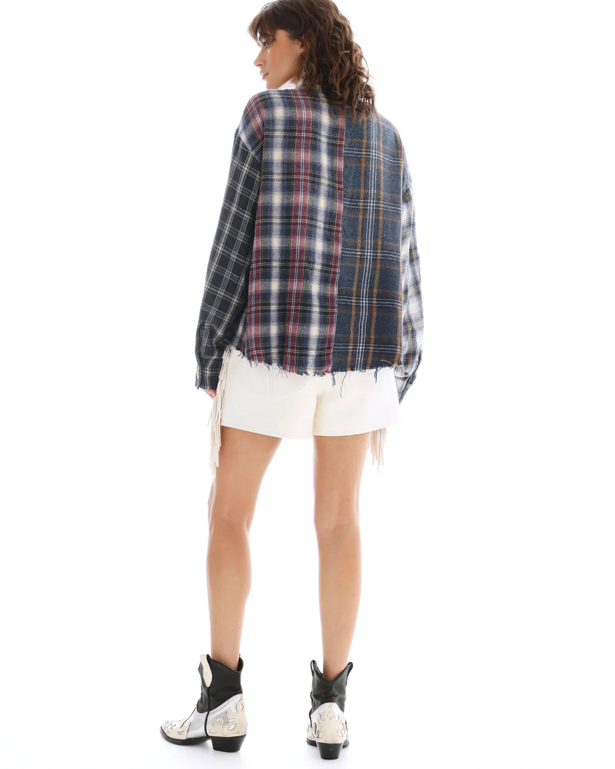 Cut off Patchwork Shirt - Multicolour The Tales