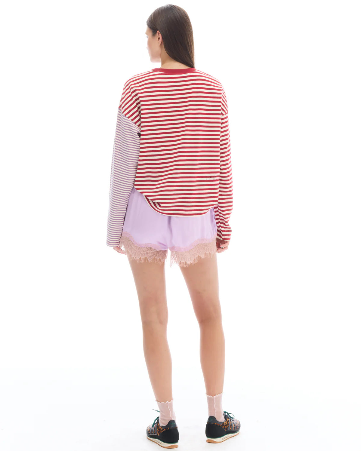 Lexy Soft Stripe Patchwork Tee The Tales