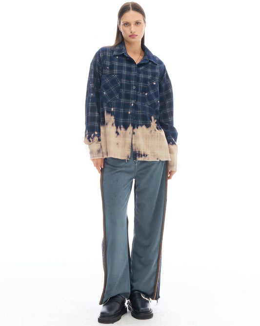 Bleached Check Cord Shirt The Tales