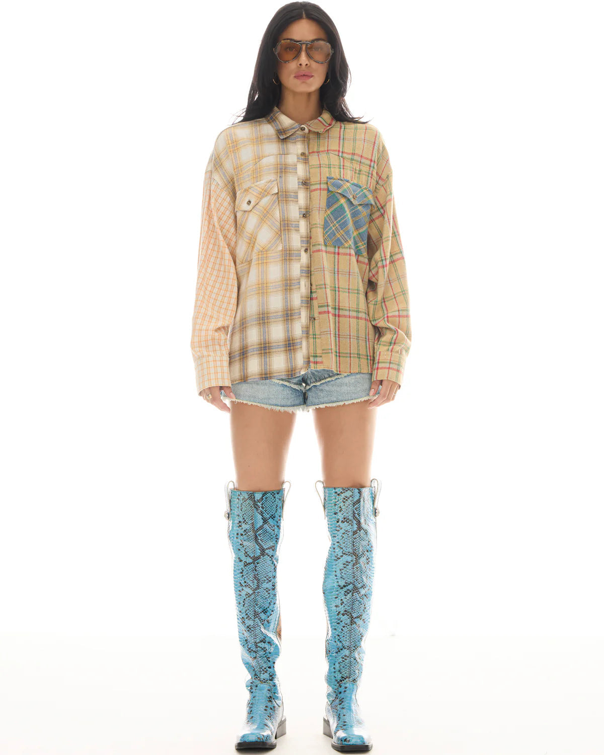 Half n Half Teddy Western Shirt The Tales