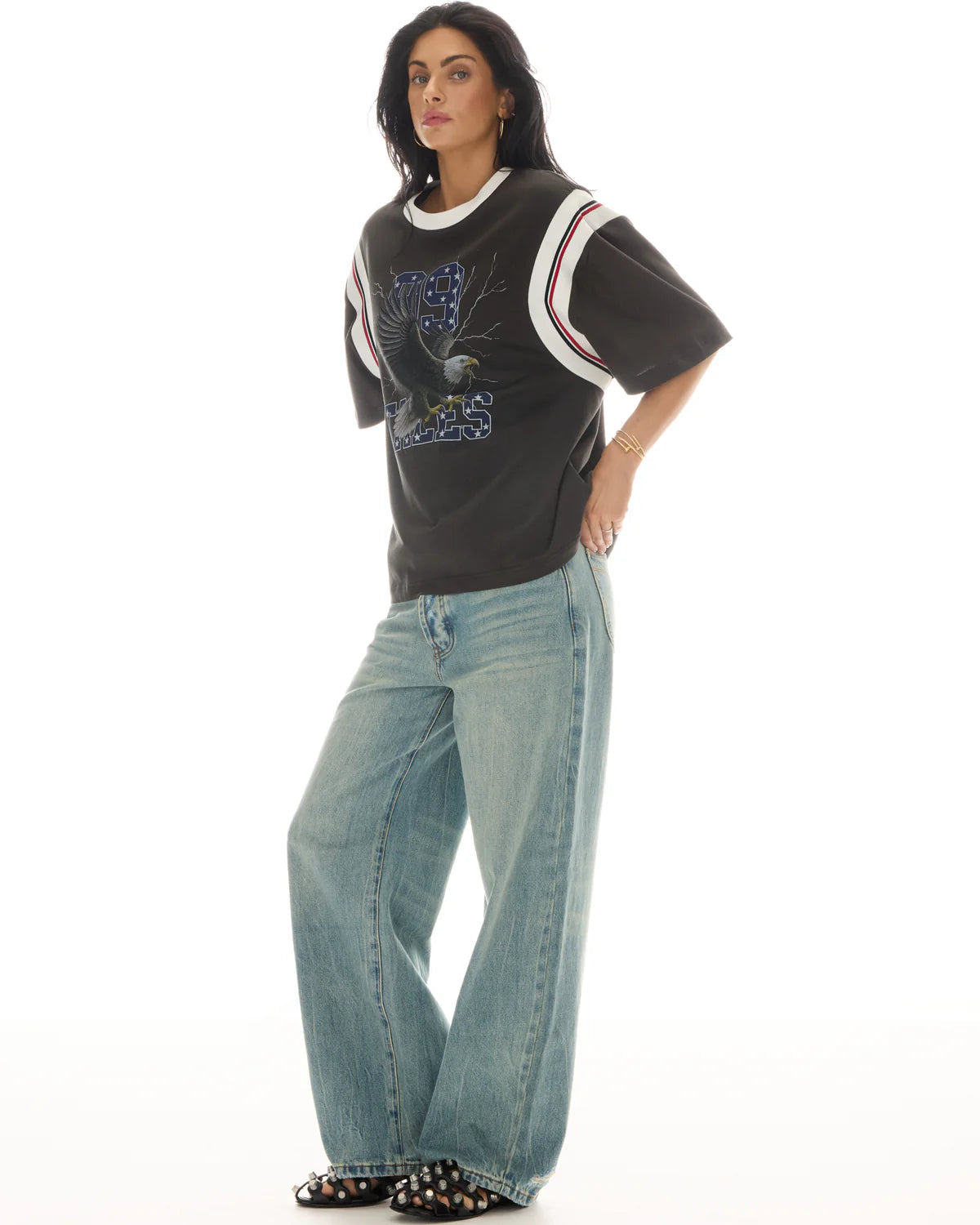 Exaggerated Eagle Sports Tee The Tales
