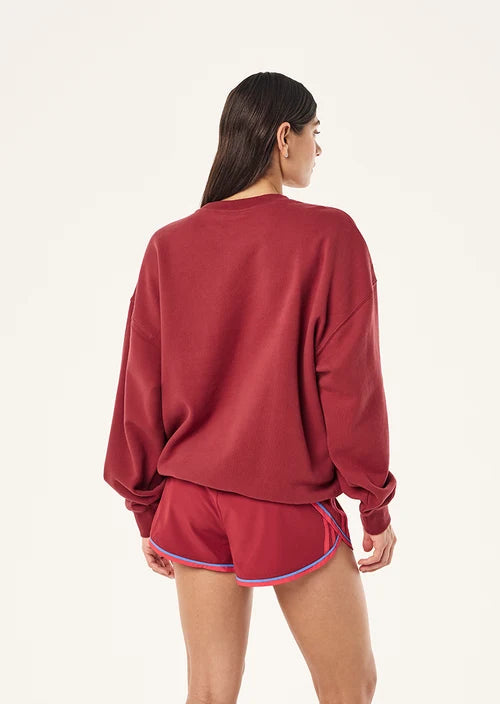 Tidal Oversized Sweat - Dark Cherry P.E Nation