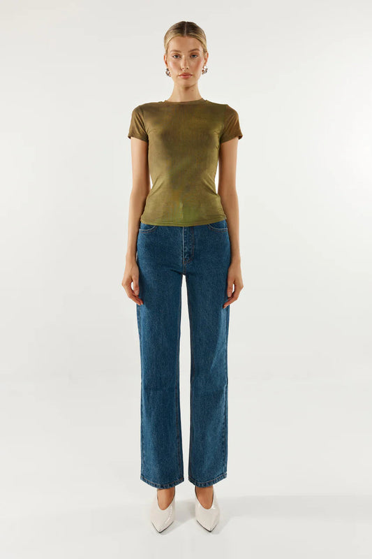 Tammy Baby Tee - Forrest Mist Madison