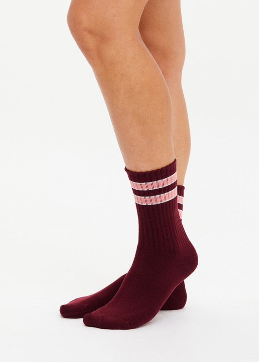Mendoza Crew Sock - Bordeaux The Upside