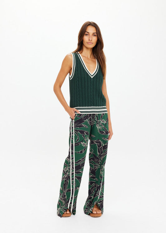 Santa Fe Julia V Neck Vest - Jungle Green The Upside