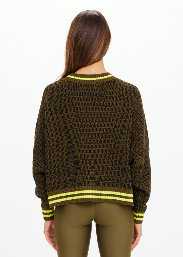 Castilla Clementine Knit Crew - Olive The Upside