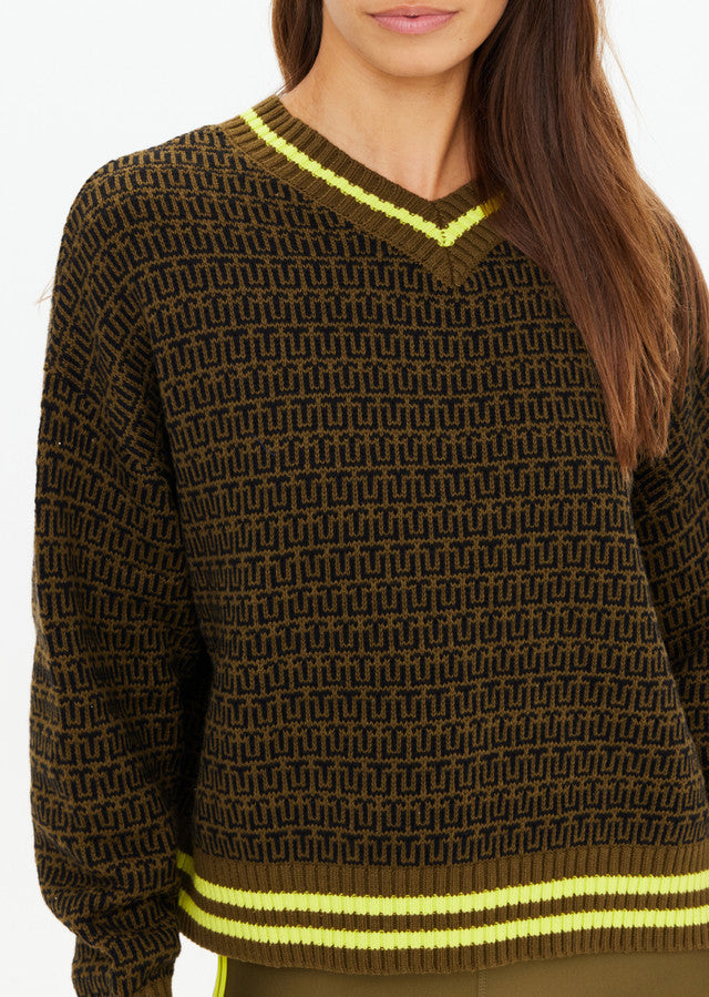 Castilla Clementine Knit Crew - Olive The Upside