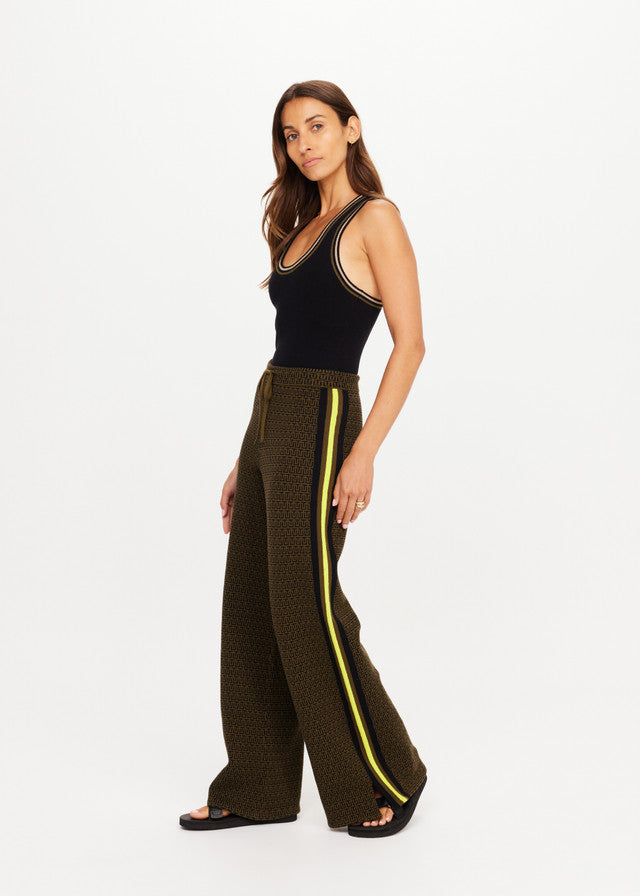 Castilla Juniper Knit Pant - Olive The Upside