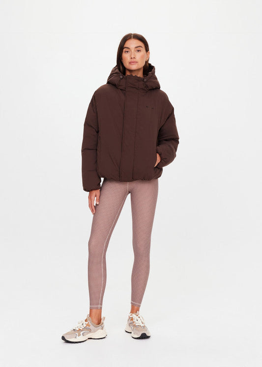 Mercer Hooded Puffer Jacket - Cocoa The Upside