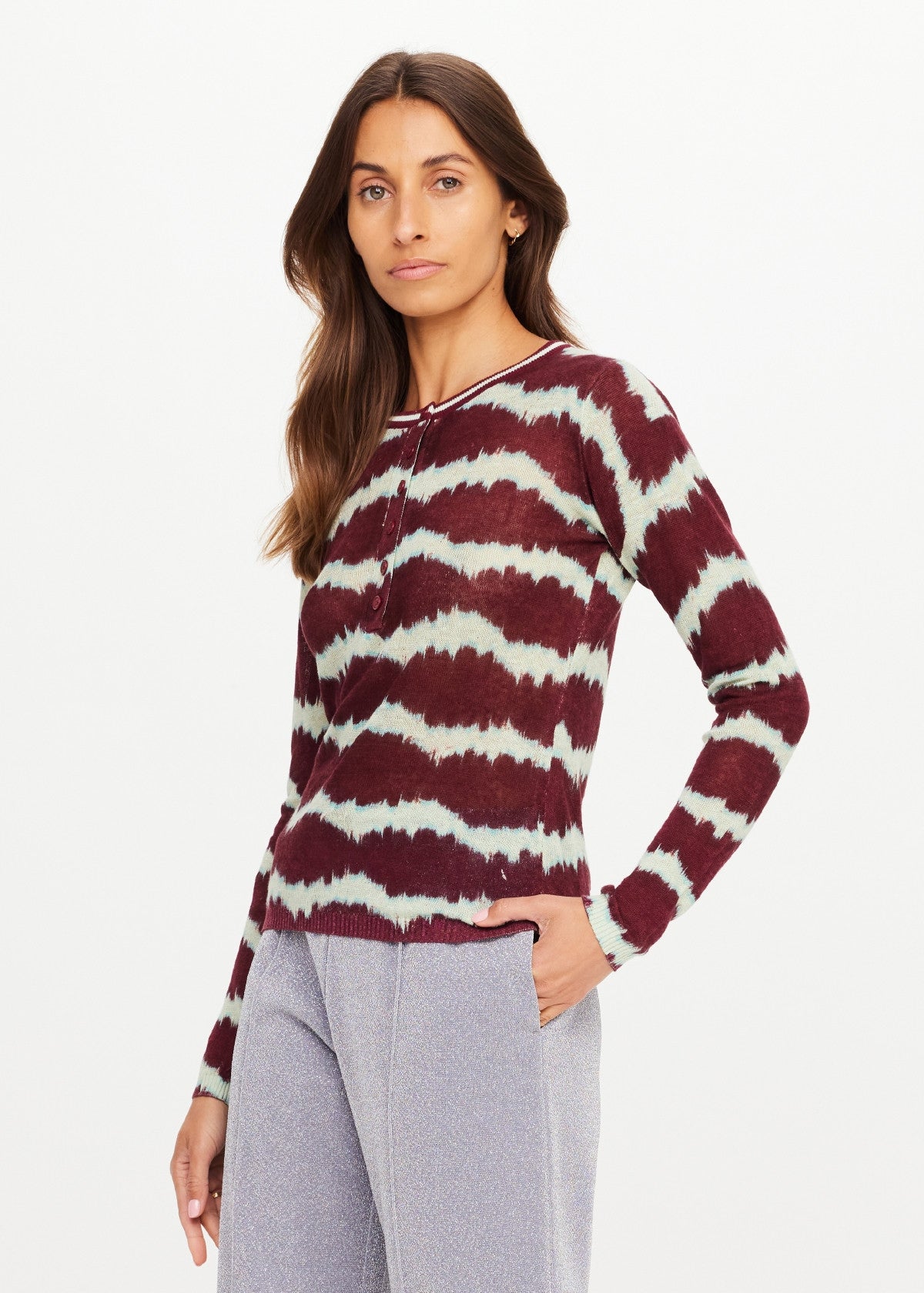 Rio Eli Long Sleeve Knit - Tie Dye The Upside