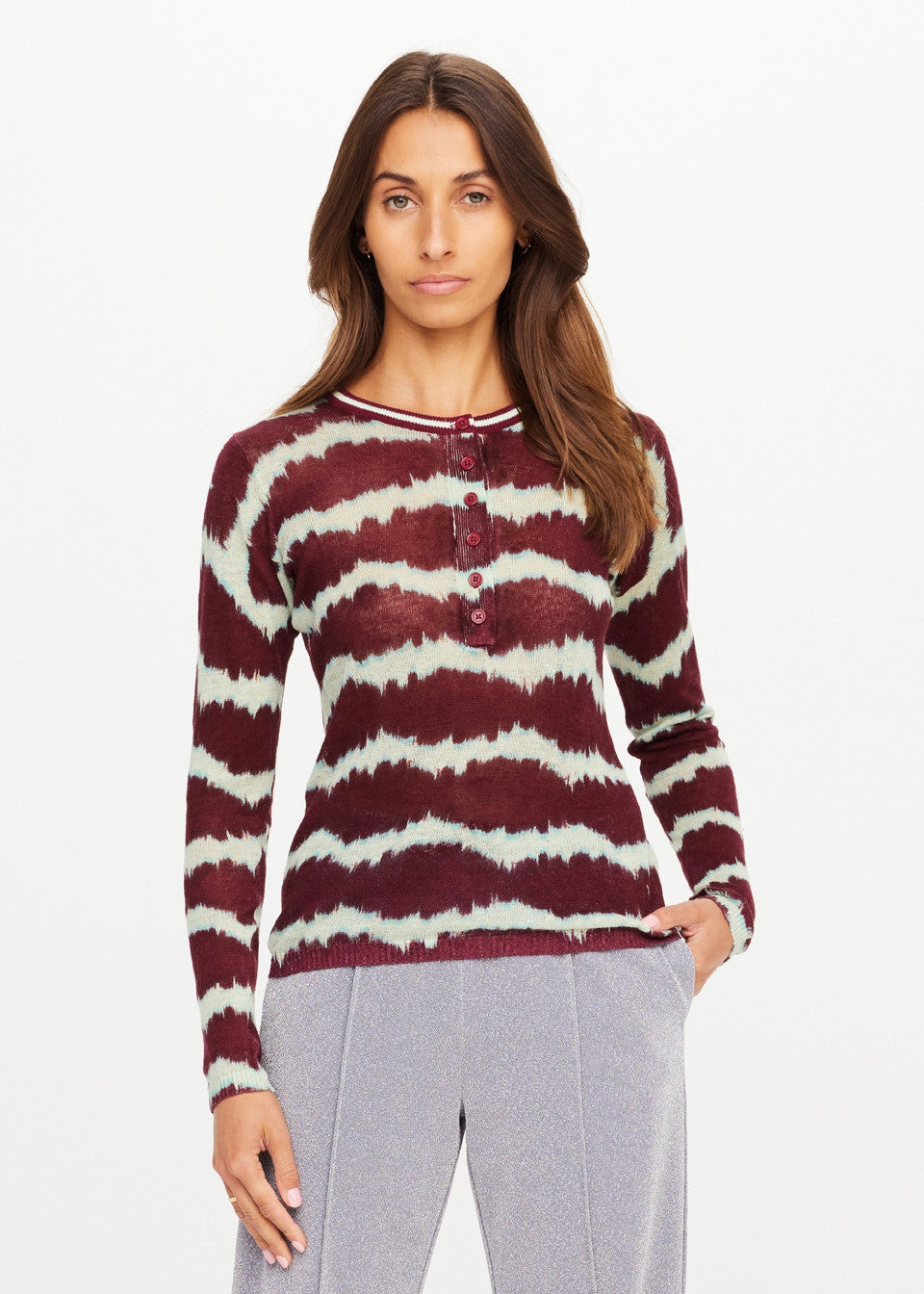 Rio Eli Long Sleeve Knit - Tie Dye The Upside