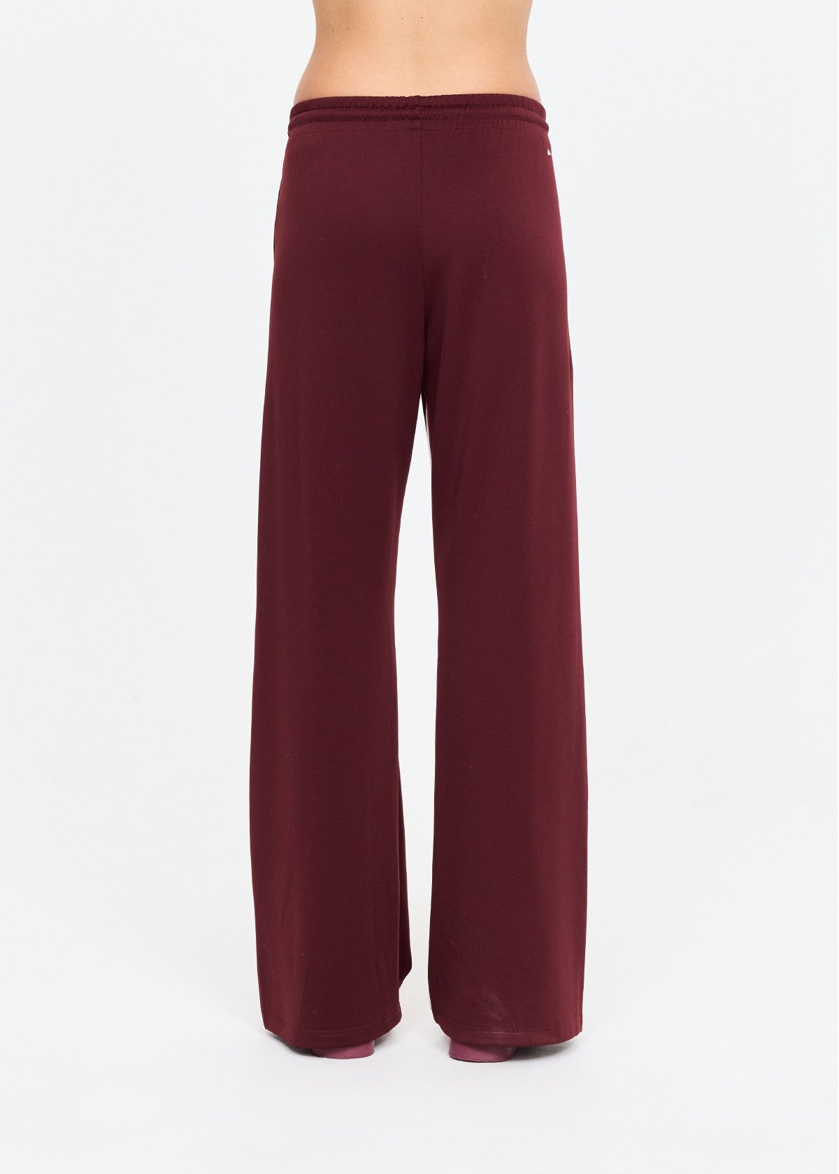 Marine Panelled Wide Leg Pant - Bordeaux The Upside