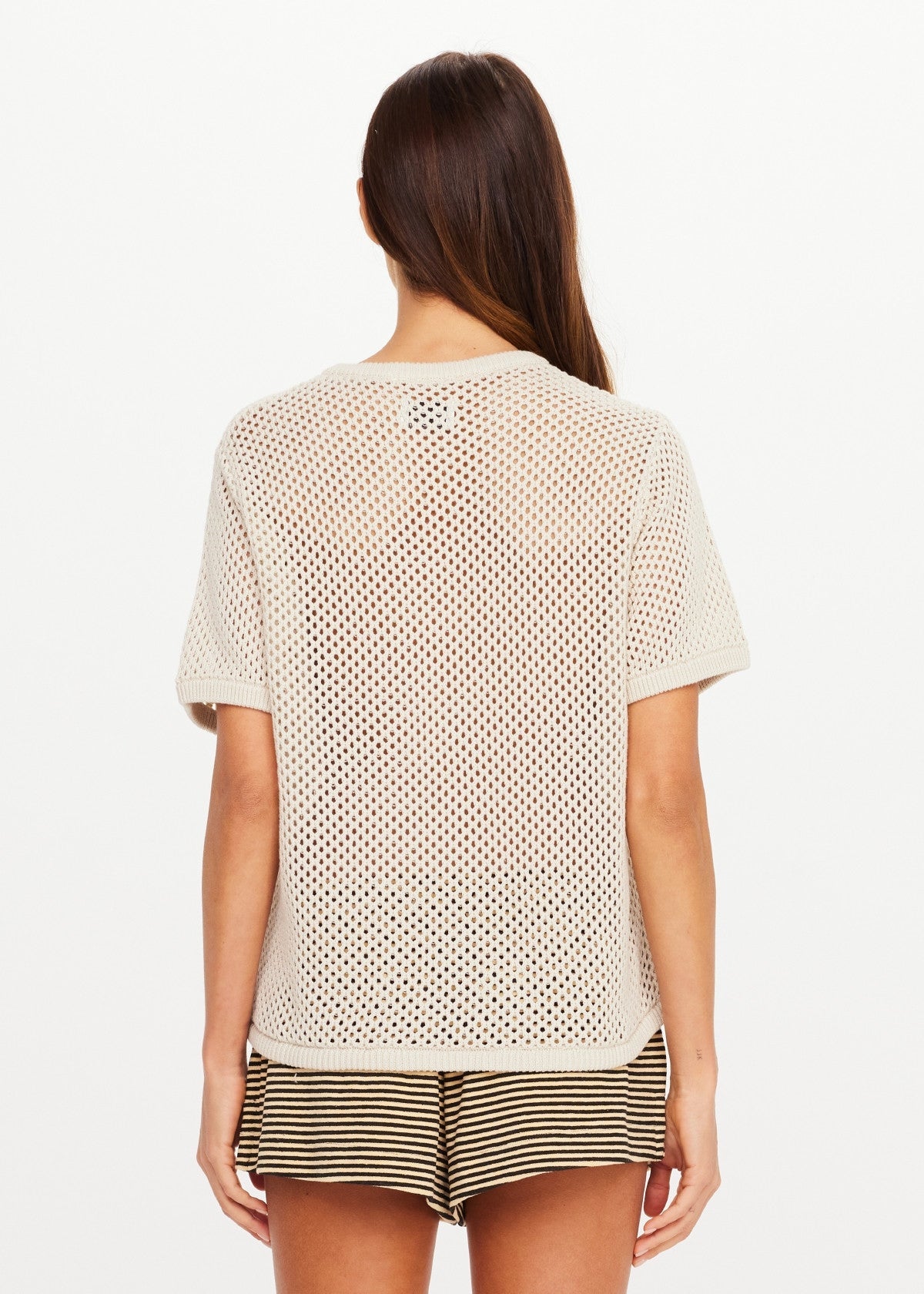 Knit Casey Tee - Cream The Upside