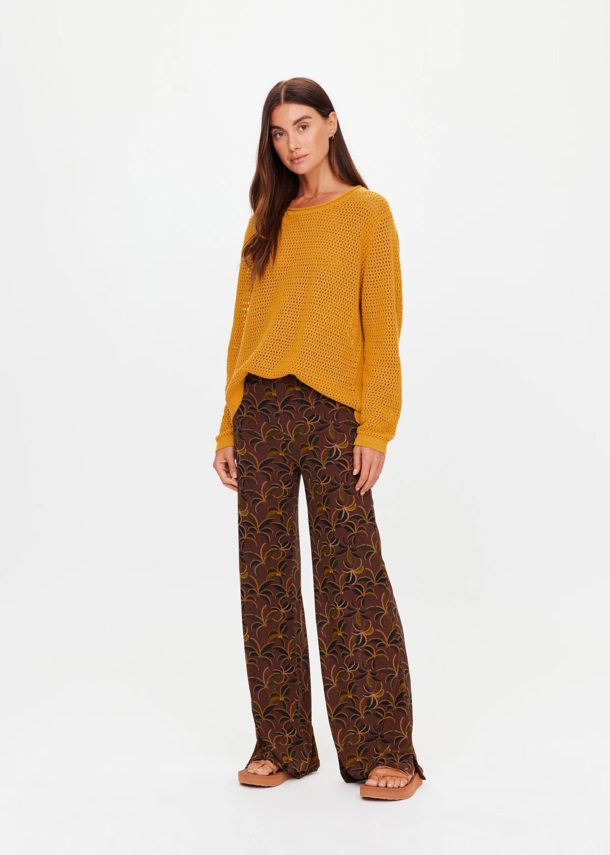 Laguna Tash Straight Leg Pant - Palm The Upside