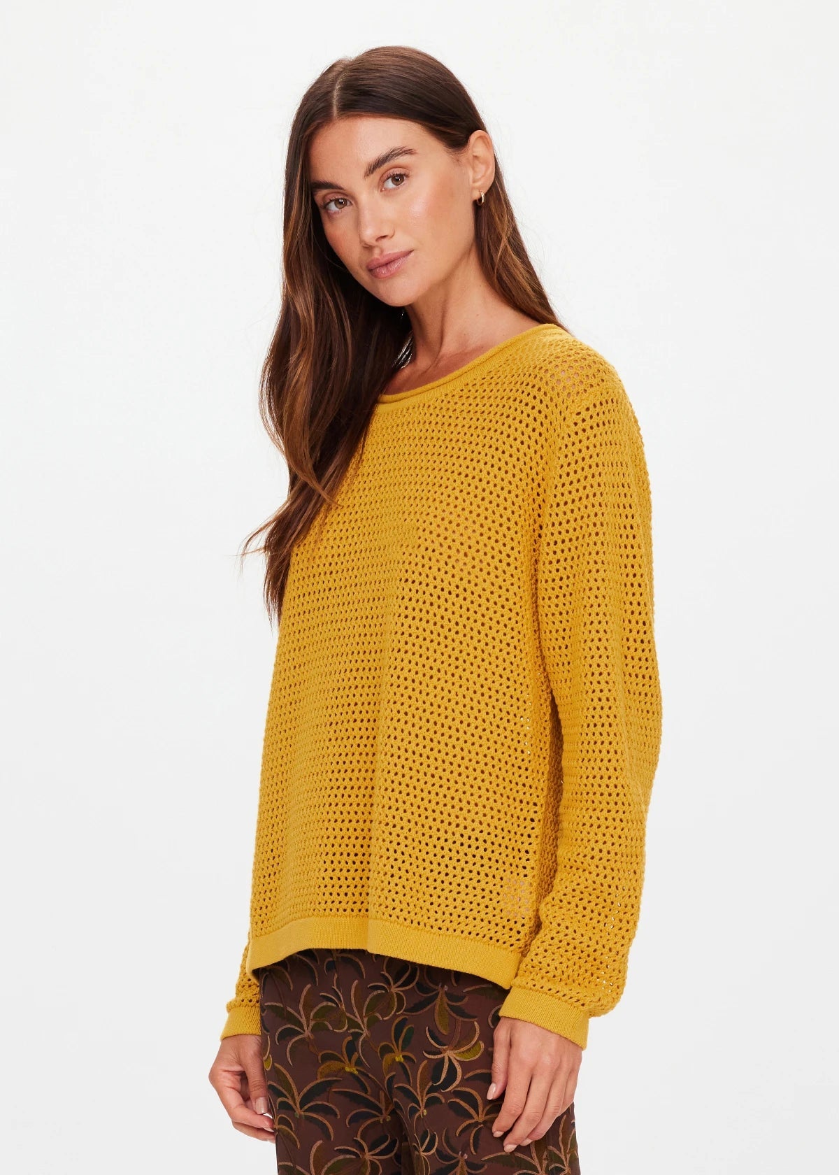 Felice Knit Crew - Butterscotch The Upside