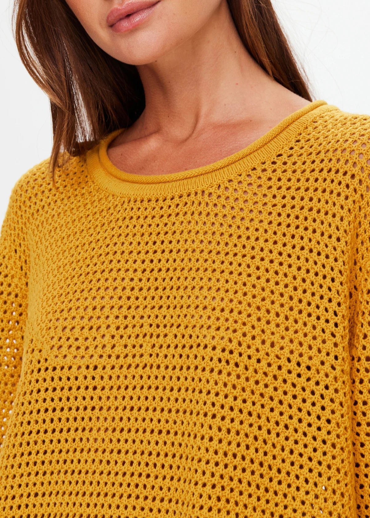 Felice Knit Crew - Butterscotch The Upside