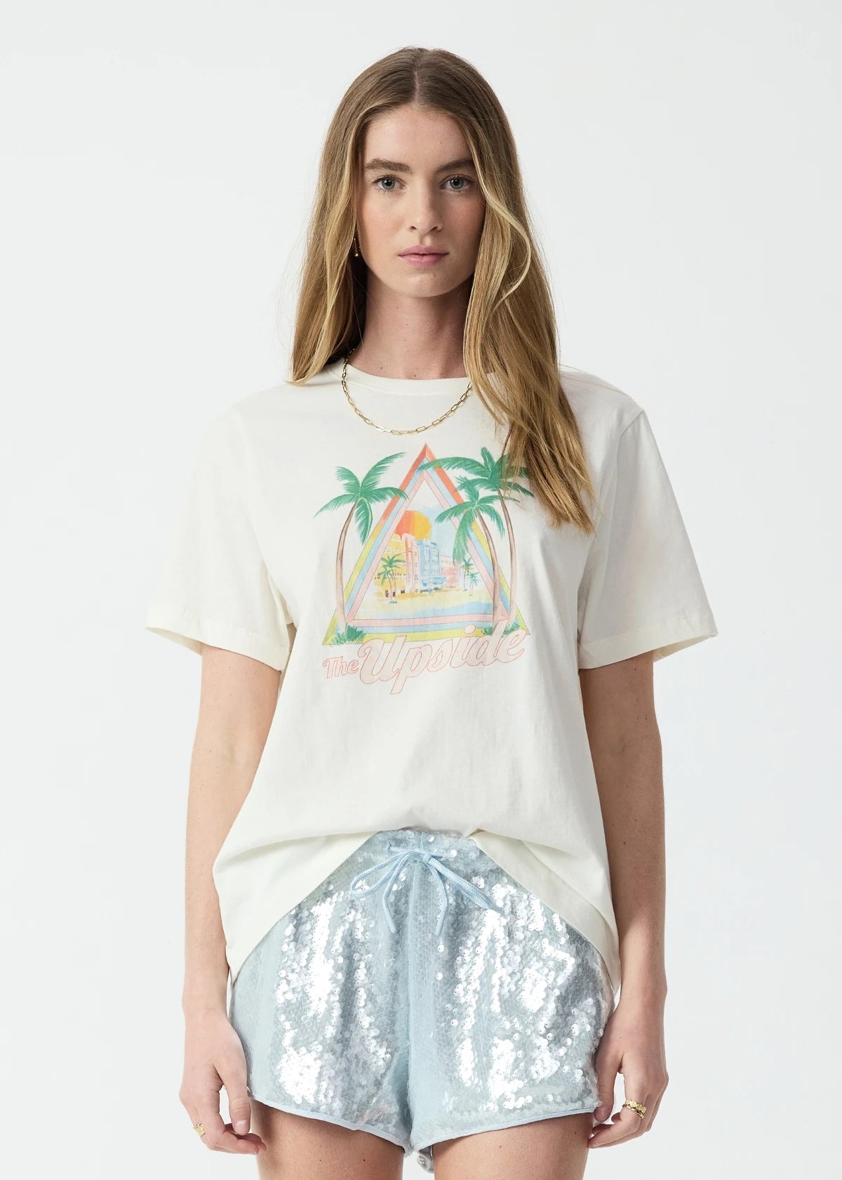 Royal Palm Jodhi Tee - Coconut The Upside