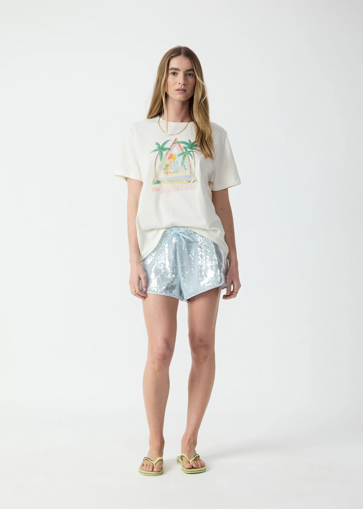 Royal Palm Jodhi Tee - Coconut The Upside