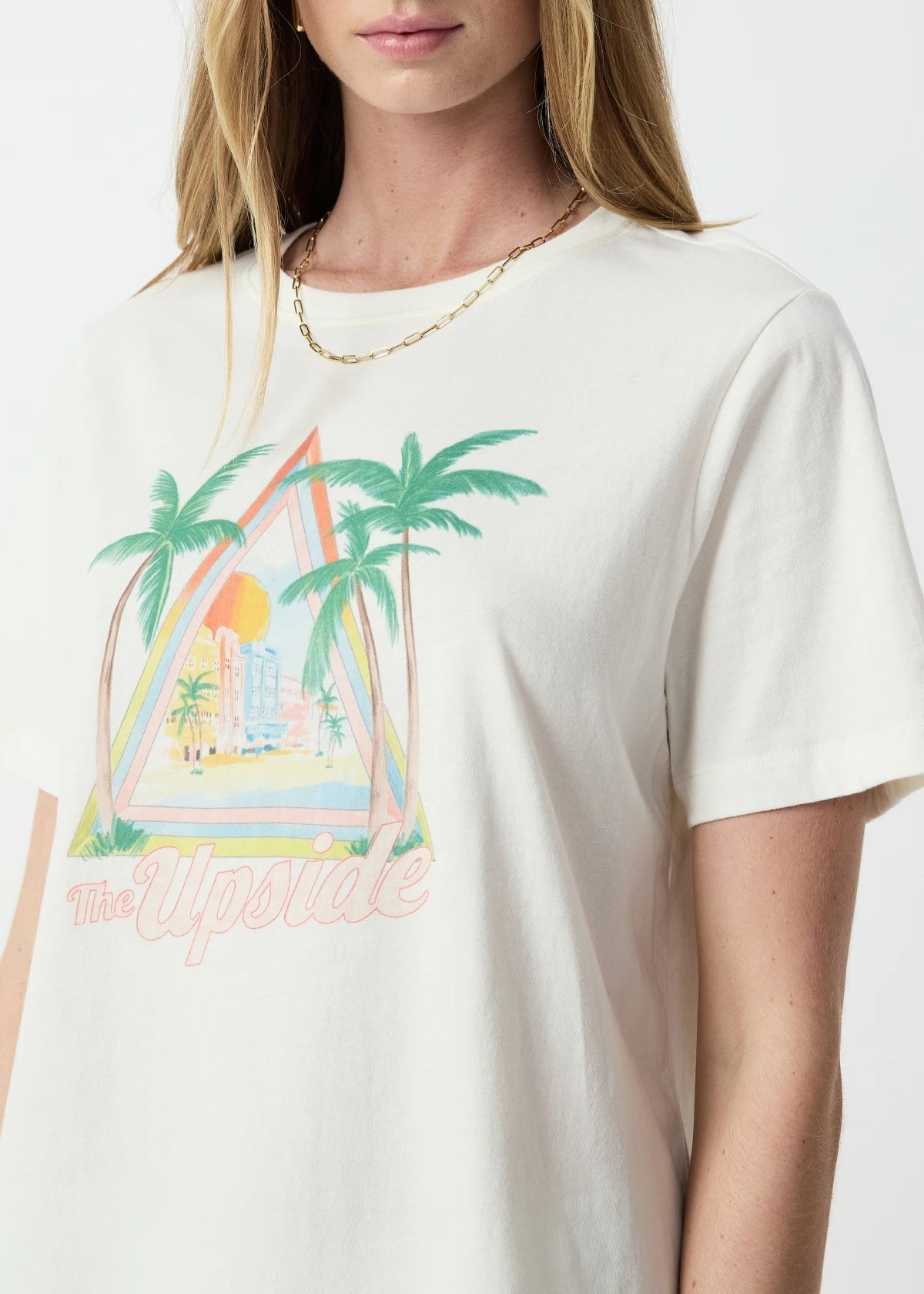 Royal Palm Jodhi Tee - Coconut The Upside