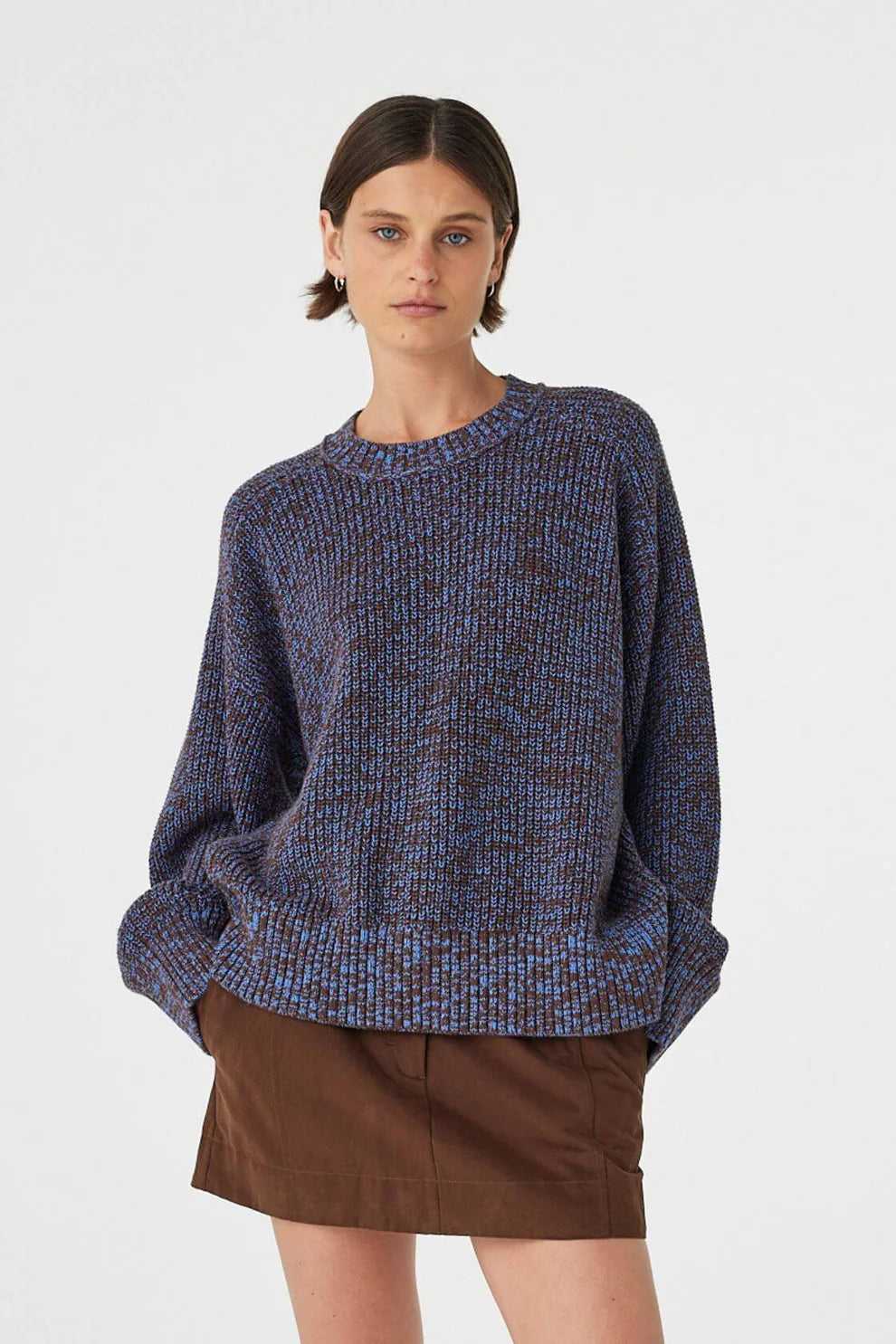 Solene Sweater - Chocolate and Brown Arcaa