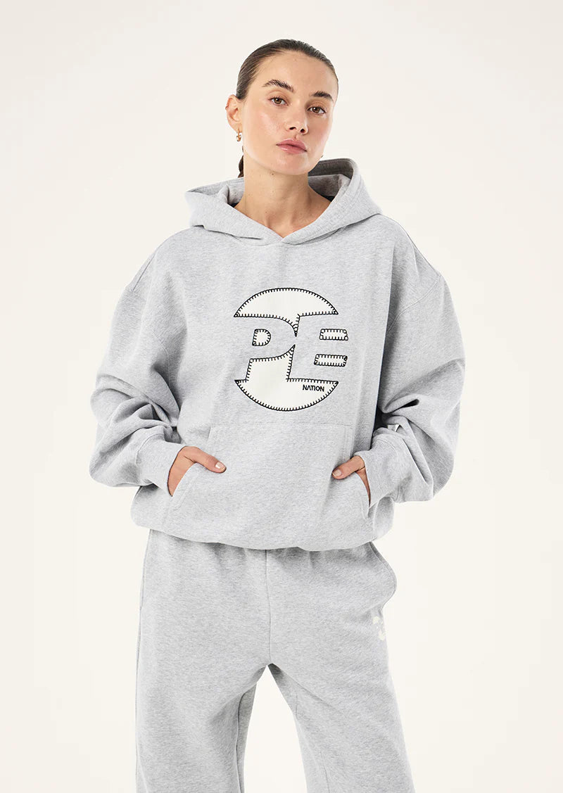 Voltage Hoodie - Mid Grey Marle P.E Nation