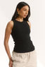 Carina Crew Tank - Black Primi