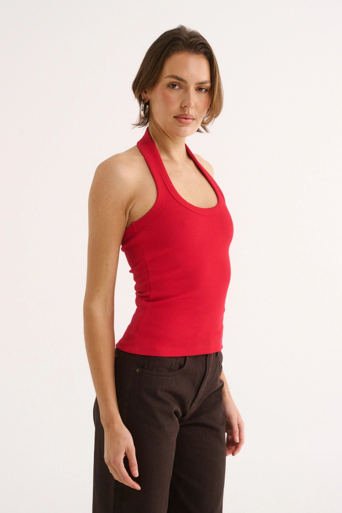Harmony Halter Tank - Radiant Red Primi