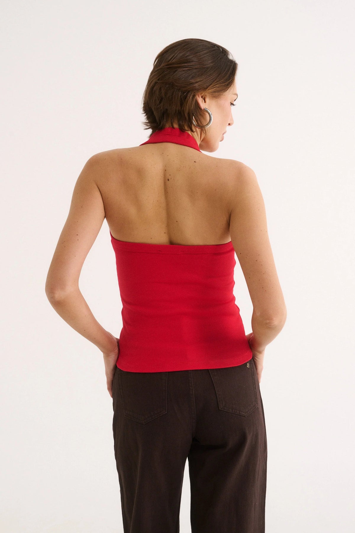 Harmony Halter Tank - Radiant Red Primi