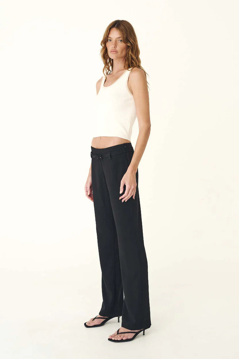 Wanda Tailored Pants - Noir Rowie