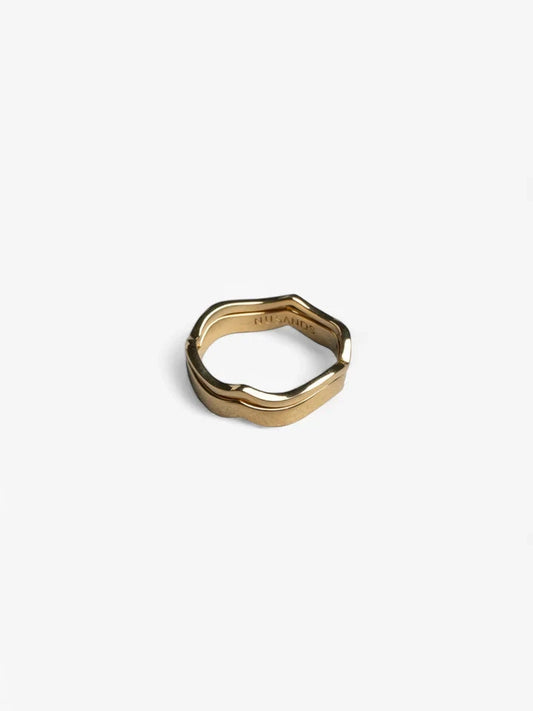 Wave Ring Set - 18K Gold Vermeil Nusands