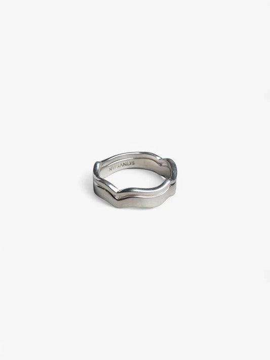 Wave Ring Set - Sterling Silver Nusands