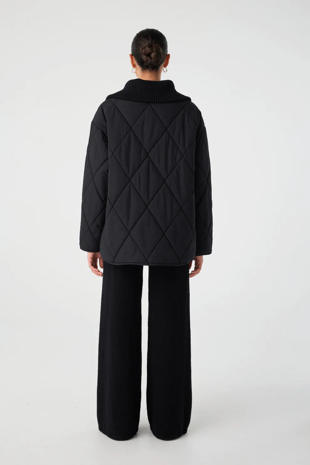Reece Quilted Jacket - Black Arcaa