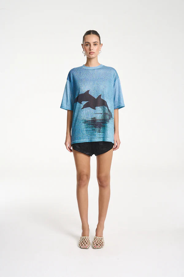 Double Dolphin Tee - Blue Summi Summi
