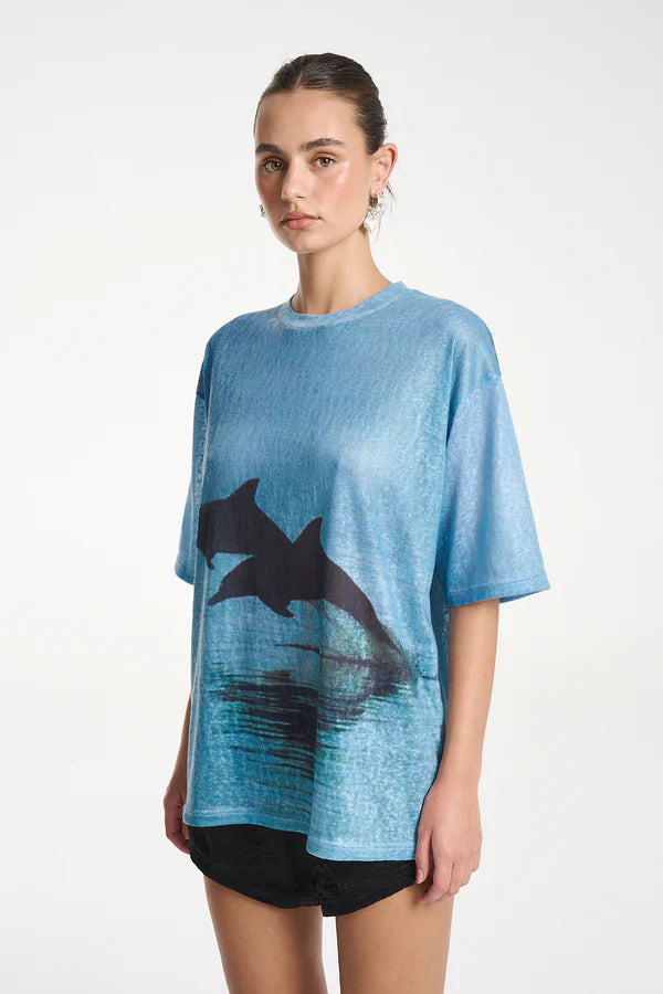 Double Dolphin Tee - Blue Summi Summi