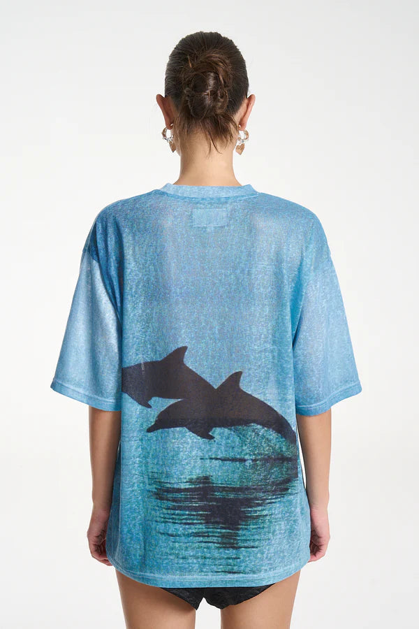 Double Dolphin Tee - Blue Summi Summi