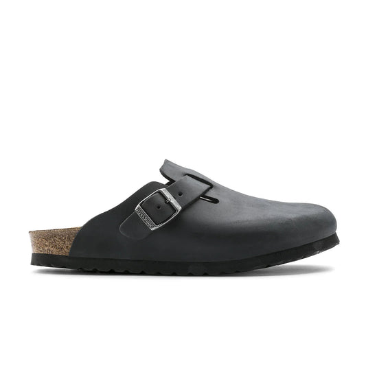 Boston - Black Oiled Leather Birkenstock