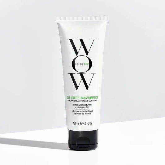 color wow One-Minute Transformation Styling Cream at cloth in brick
