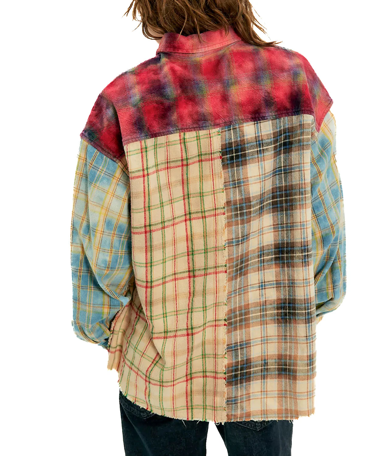 Patchwork Check Flannel Shirt - Multicolour The Tales