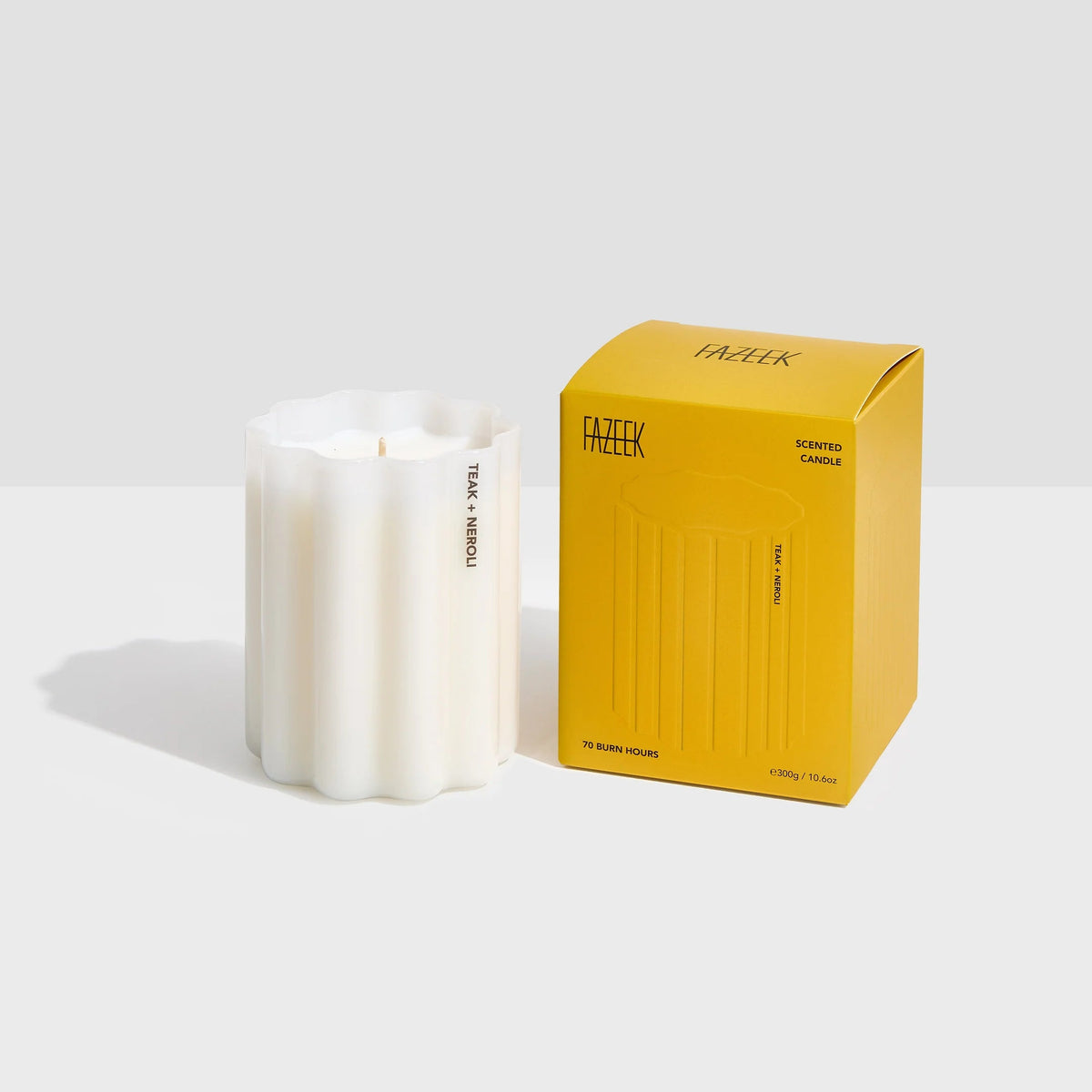 Wave Candle - Teak + Neroli Fazeek