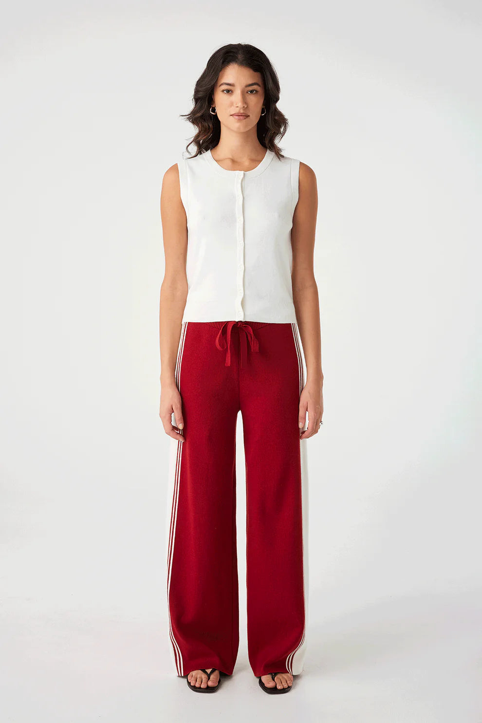 Emery Pant - Wine/Ecru Arcaa