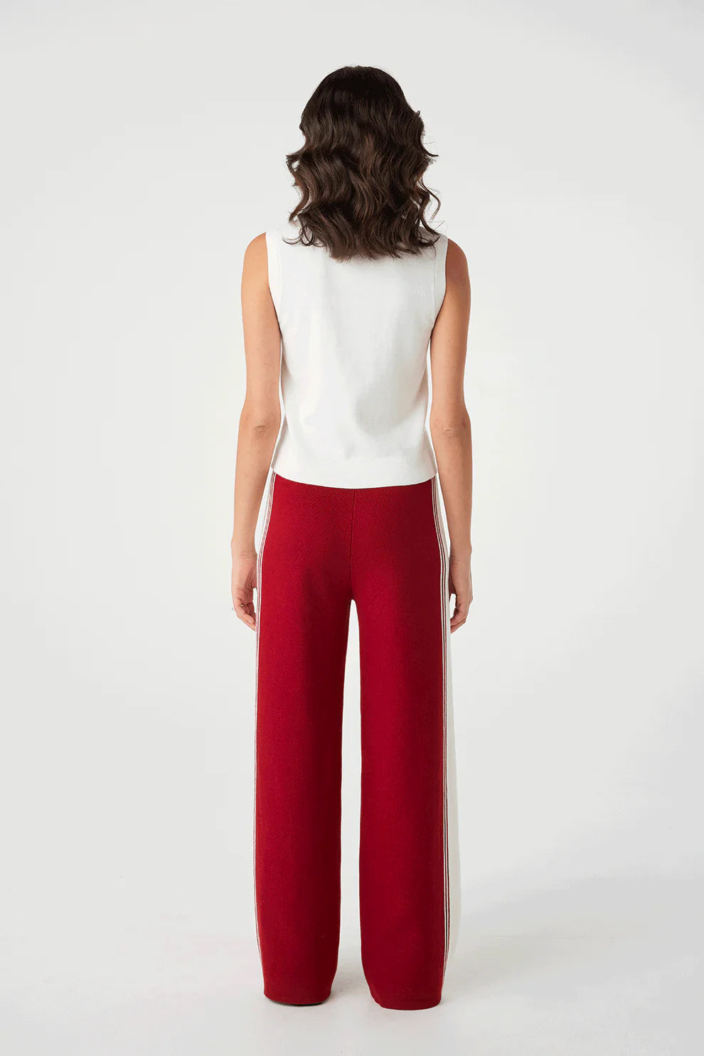 Emery Pant - Wine/Ecru Arcaa