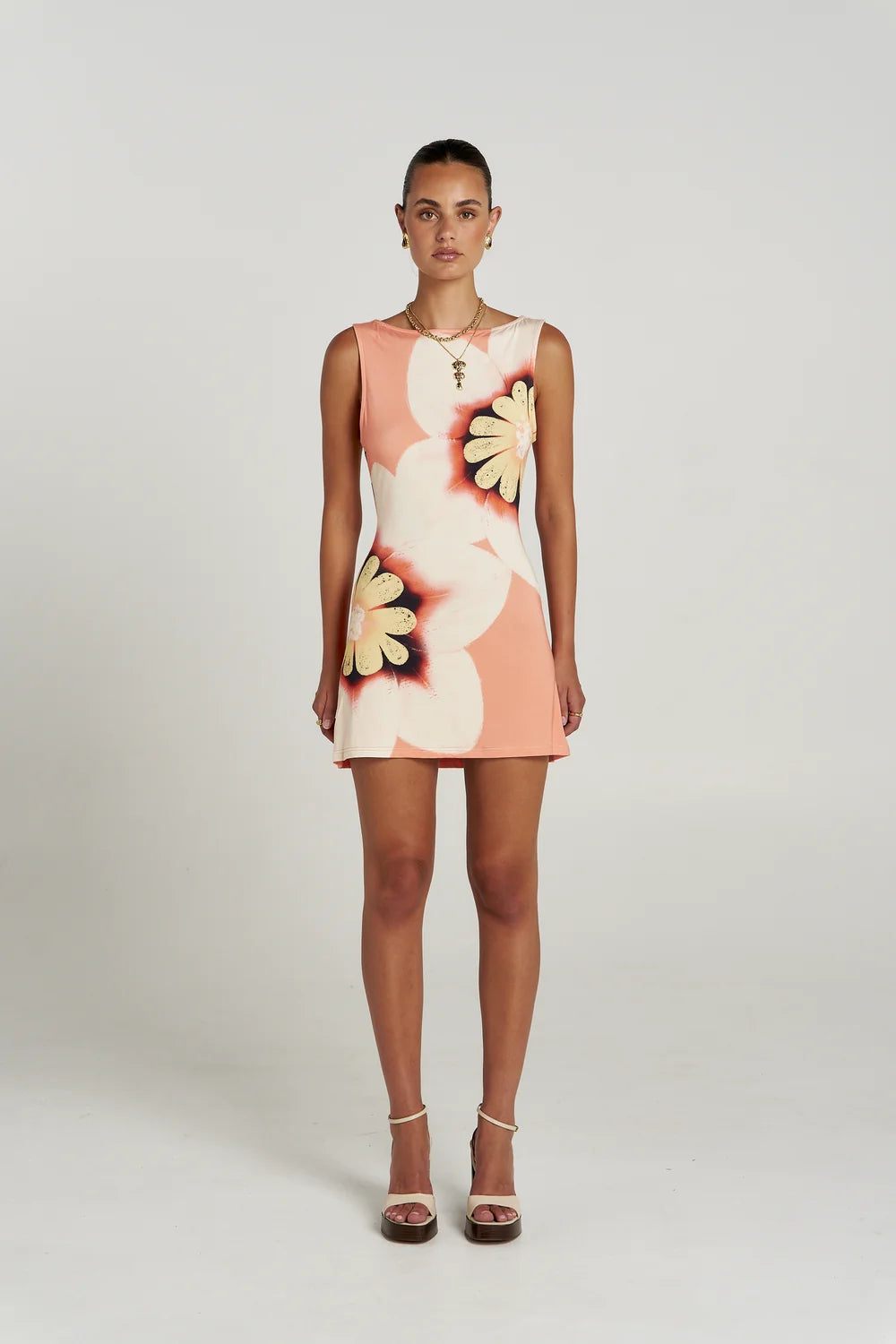 Boatneck Mini Dress - Harlequin Summi Summi